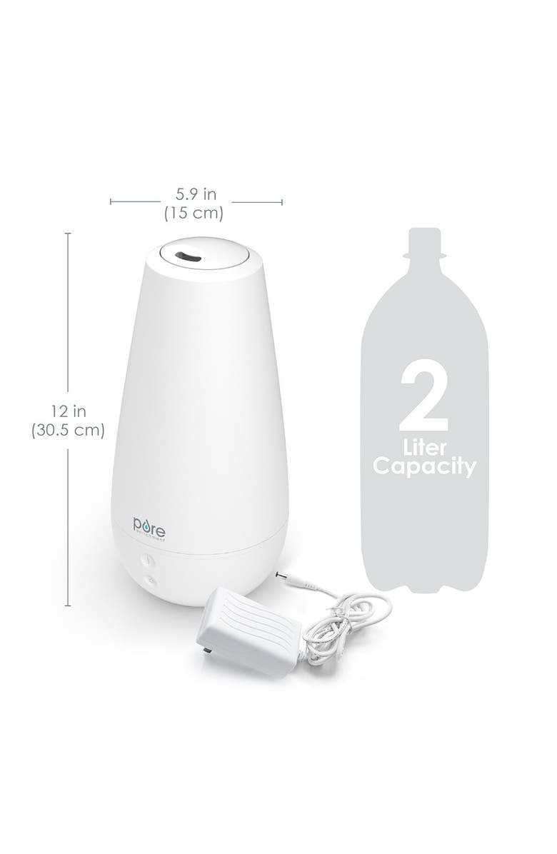 PURE ENRICHMENT PureSpa XL 3-in-1 Aroma Diffuser, Humidifier, & Mood Light, Alternate, color, White