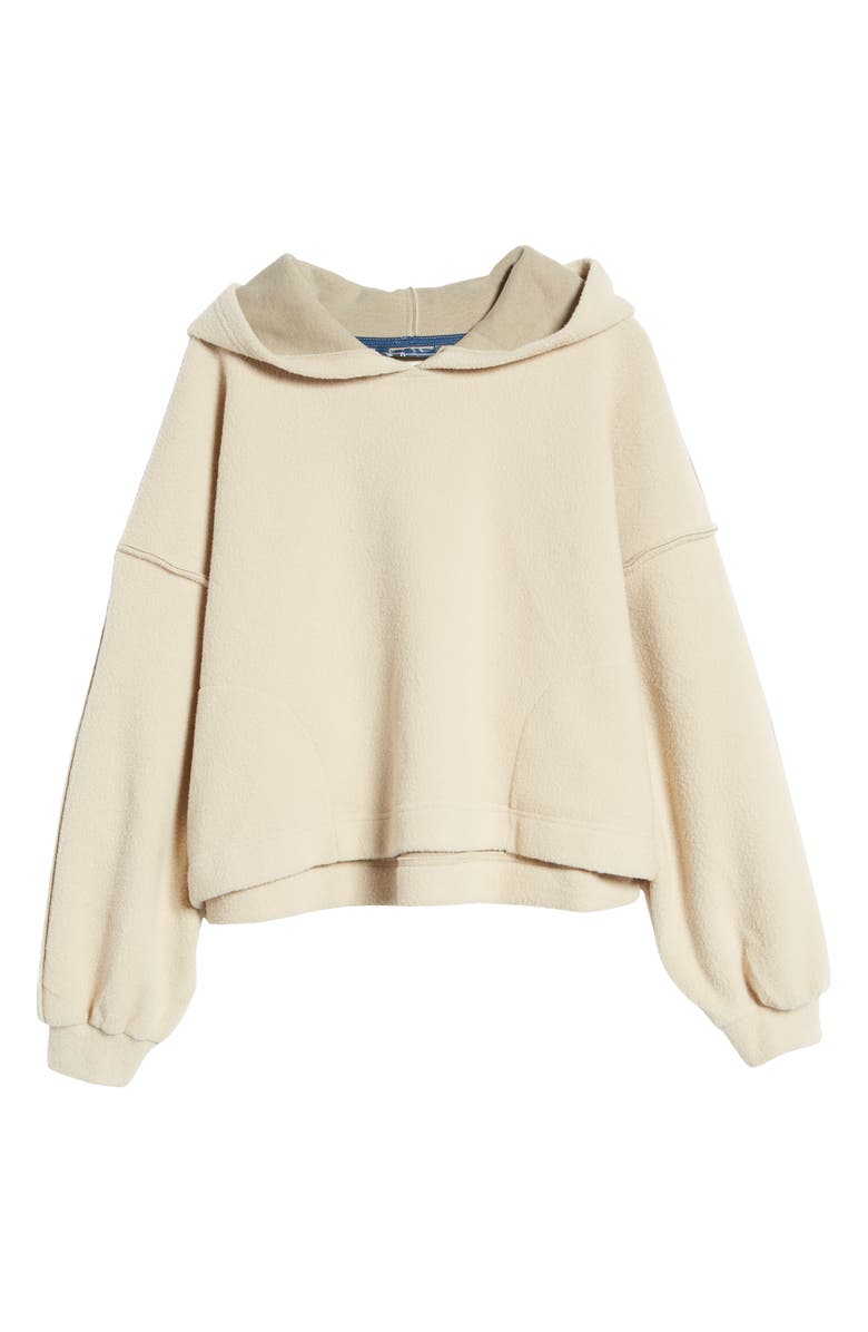 Free People Nebraska Faux Shearling Hoodie, Alternate, color, 