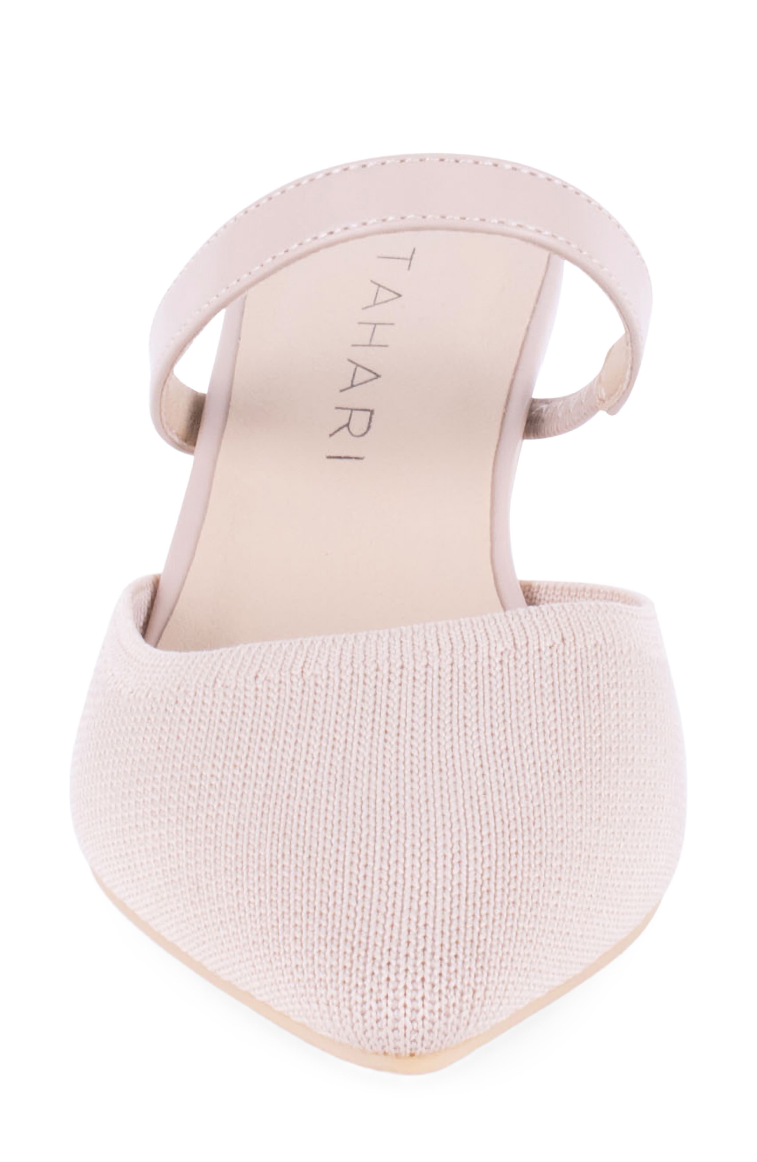 Fuji Pointed Toe Kitten Heel Mule, Alternate, color, NATURAL
