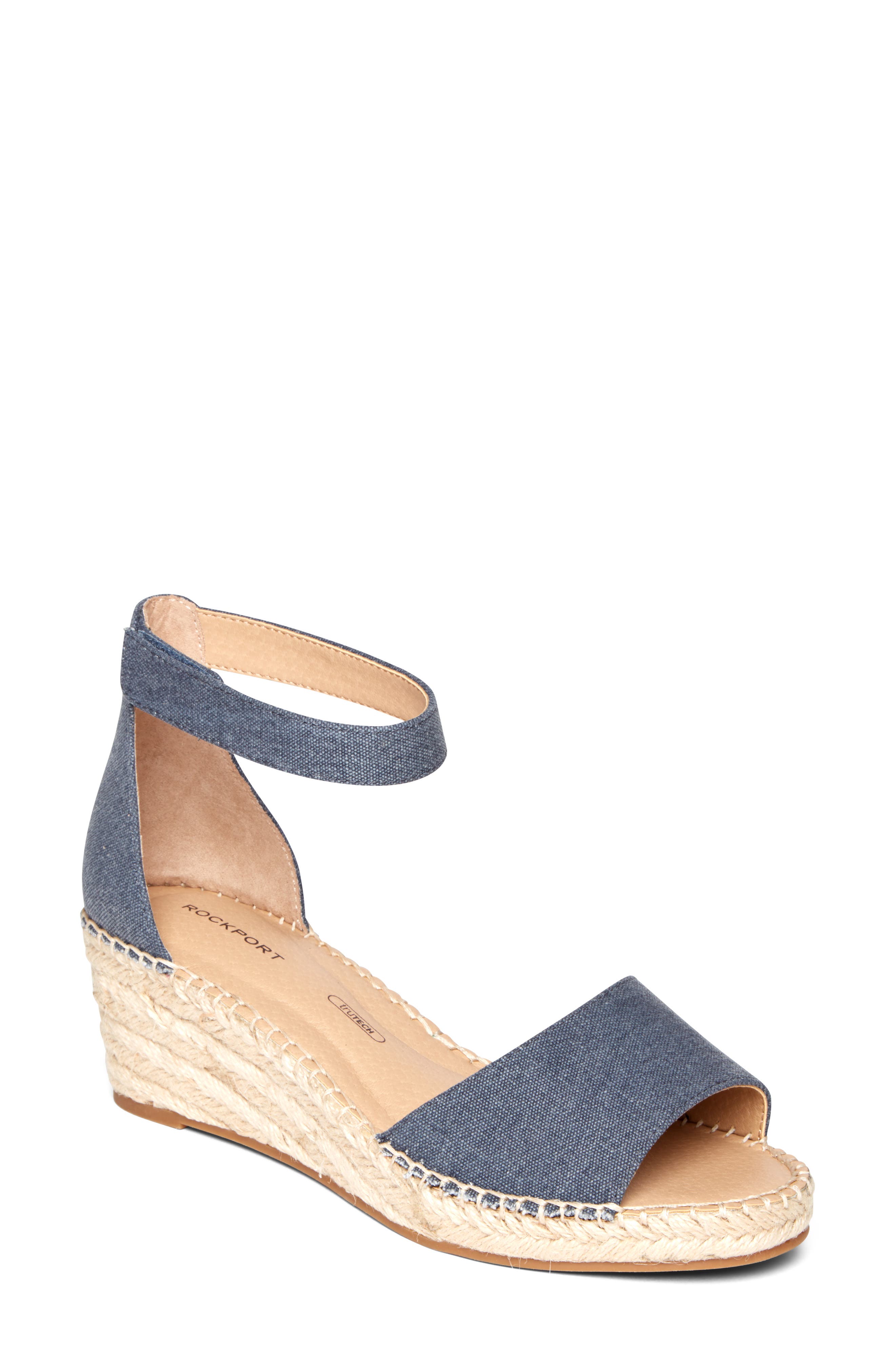 Rockport Marah Two-Piece Ankle Strap Sandal, Main, color, 