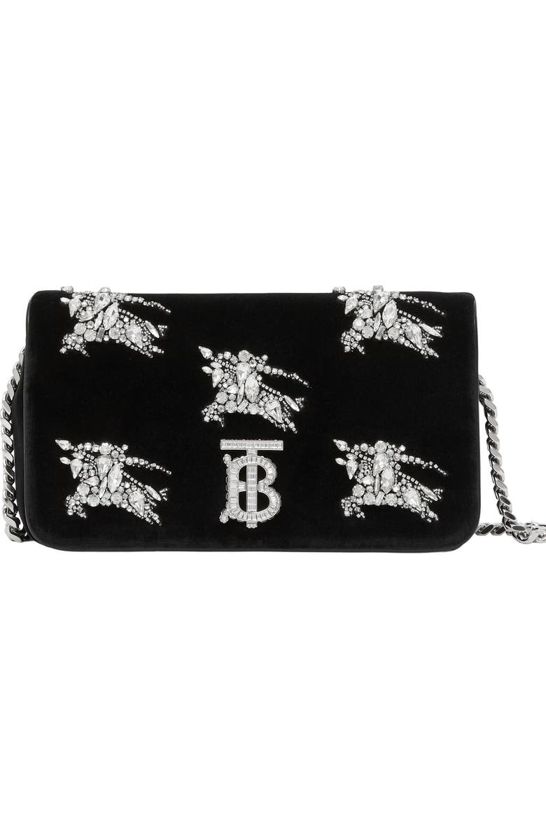Burberry Small Lola Embellished Crossbody Bag, Main, color,
