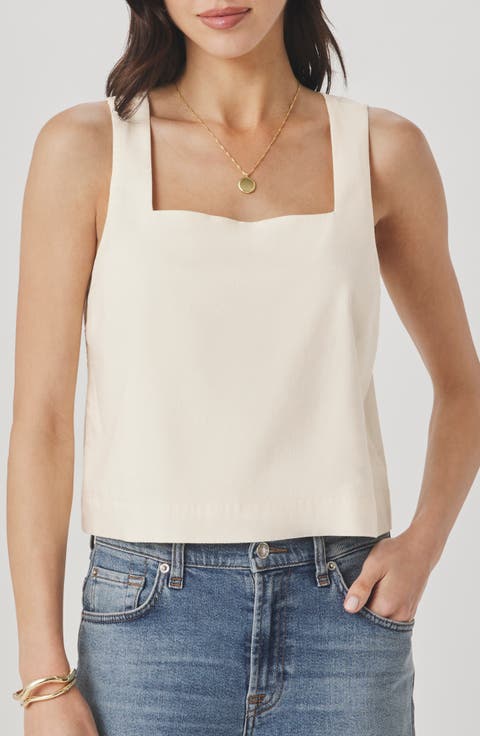Valerie Square Neck Crop Tank