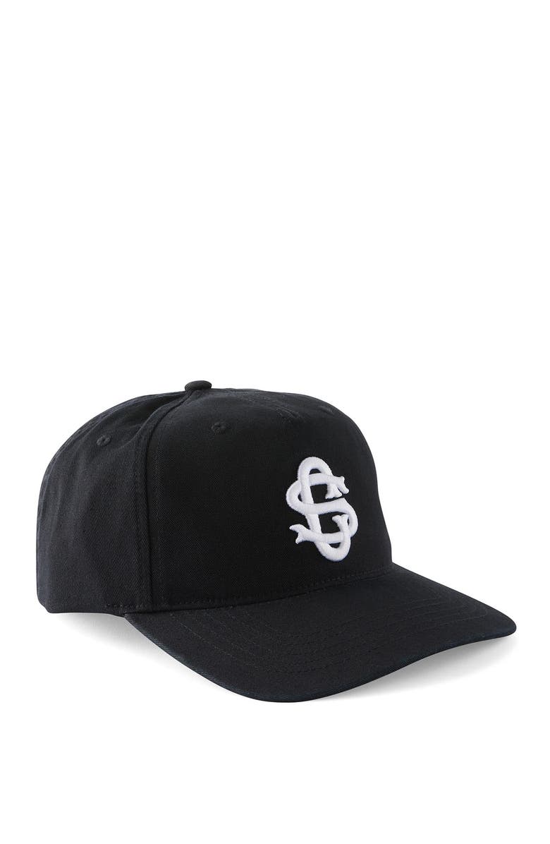 Cotton On Men's 5 Panel Hat, Main, color, Black Cs