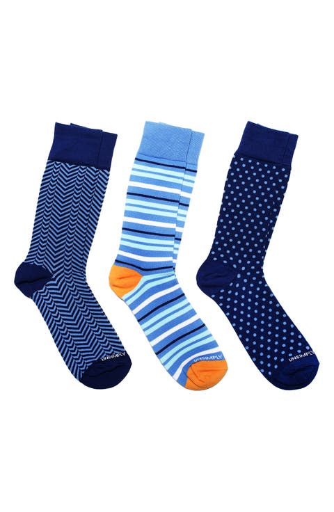 Assorted 3-Pack of Crew Socks
