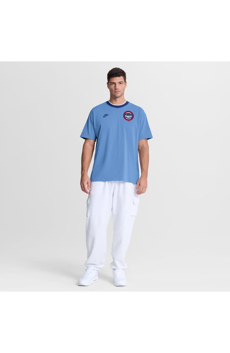 Nike Men's Nike Light Blue Chicago Cubs Cooperstown Collection Ringer T-Shirt, Alternate, color, Light Blue