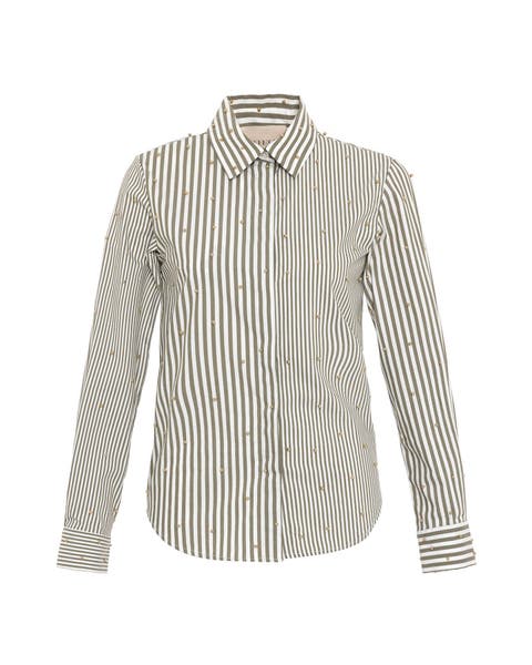 Echo Mix Stripe Pearly Shirt