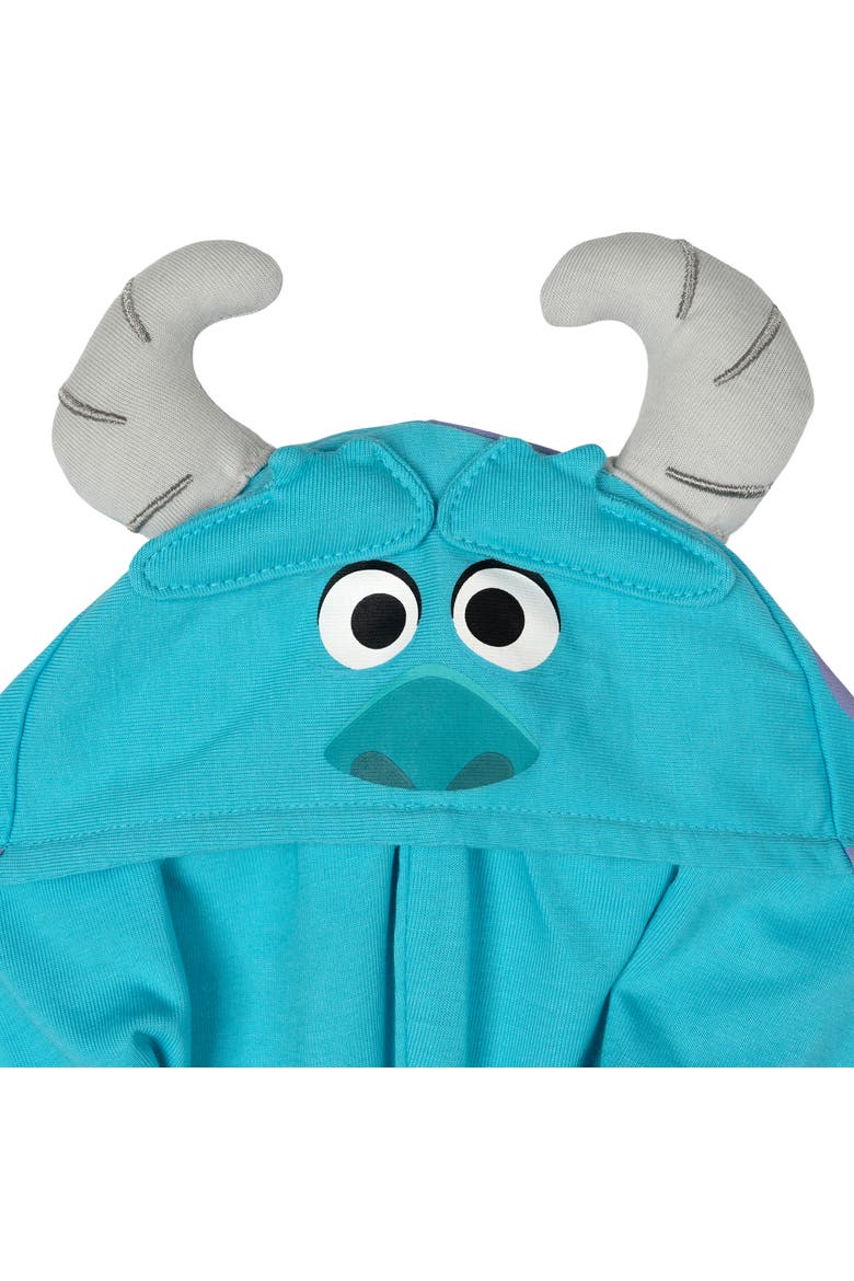 Monsters Inc. Cosplay Hooded One Piece, Alternate, color, Sulley Teal Purple