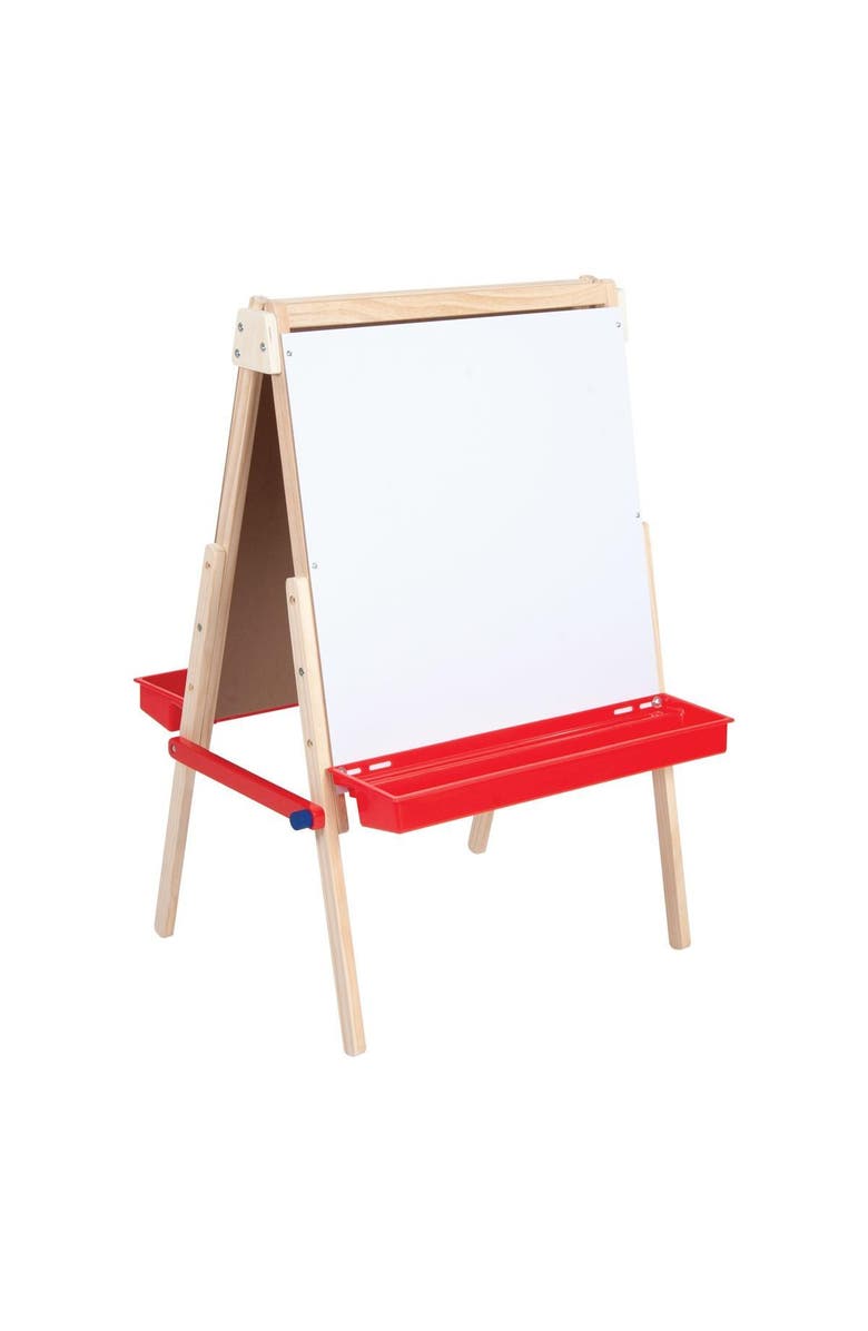Kaplan Early Learning Company Floor Style Adjustable Height Art Easel, Main, color, Beige