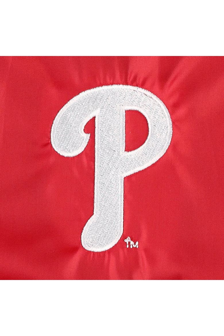 Men's Dunbrooke  Red Philadelphia Phillies Coach's Raglan Full-Snap Windbreaker Jacket, Alternate, color, Red