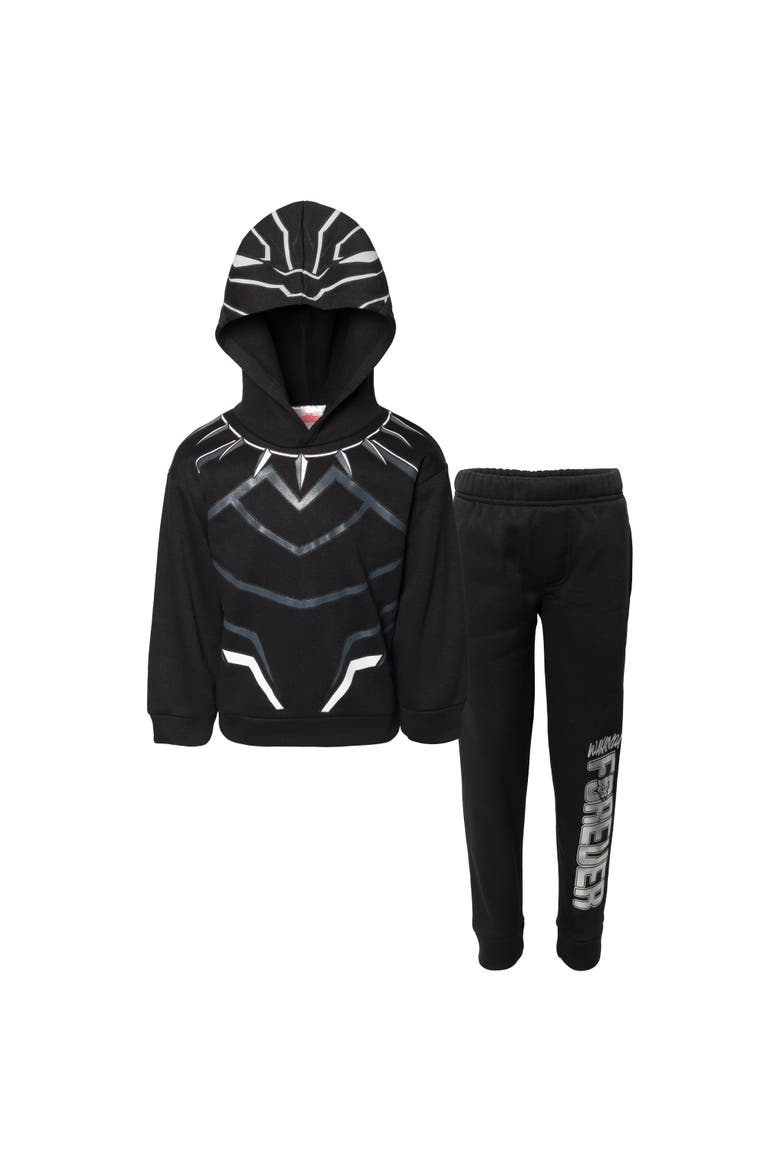 Avengers Cosplay Fleece Hoodie and Pants Set, Main, color, Black Panther Black