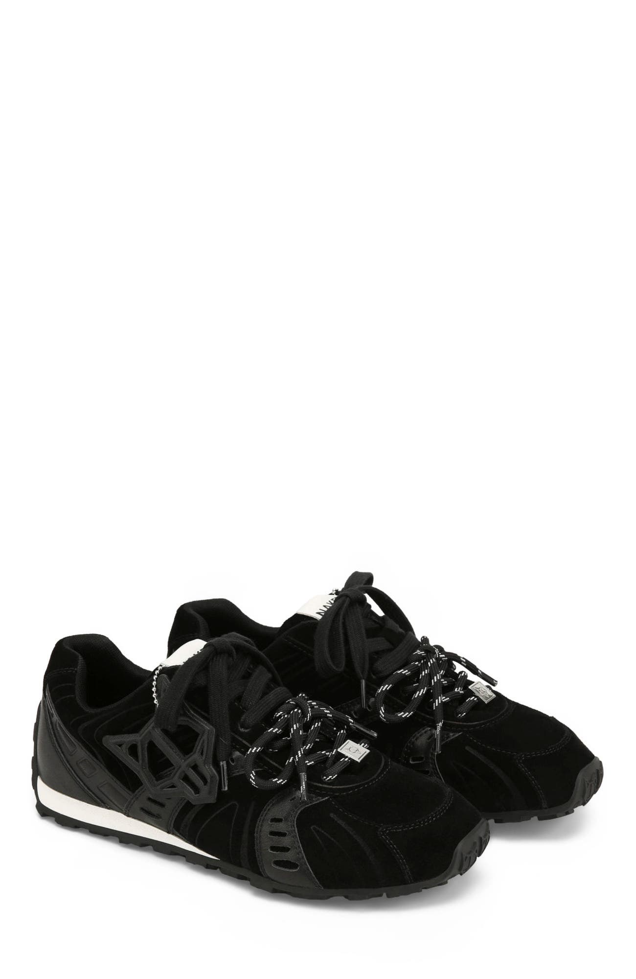 Naked Wolfe Lapse Brown Suede, Alternate, color, Black