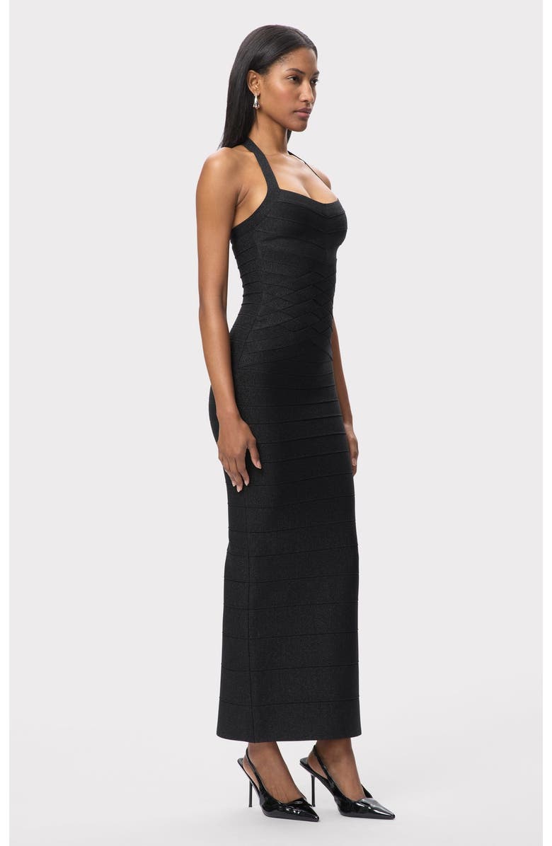 Herve Leger The Maxine Gown, Alternate, color, Black
