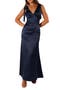 Xavier Bow Strap Satin Gown