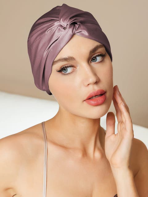 Pure Silk Knot-Front Hair Bonnet