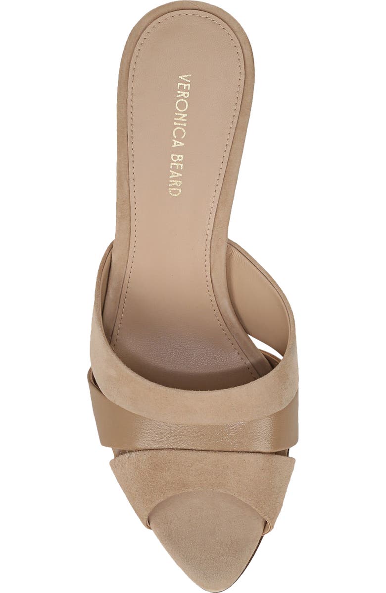 Veronica Beard Cassiel Pointed Toe Slide Sandal, Alternate, color, Sand