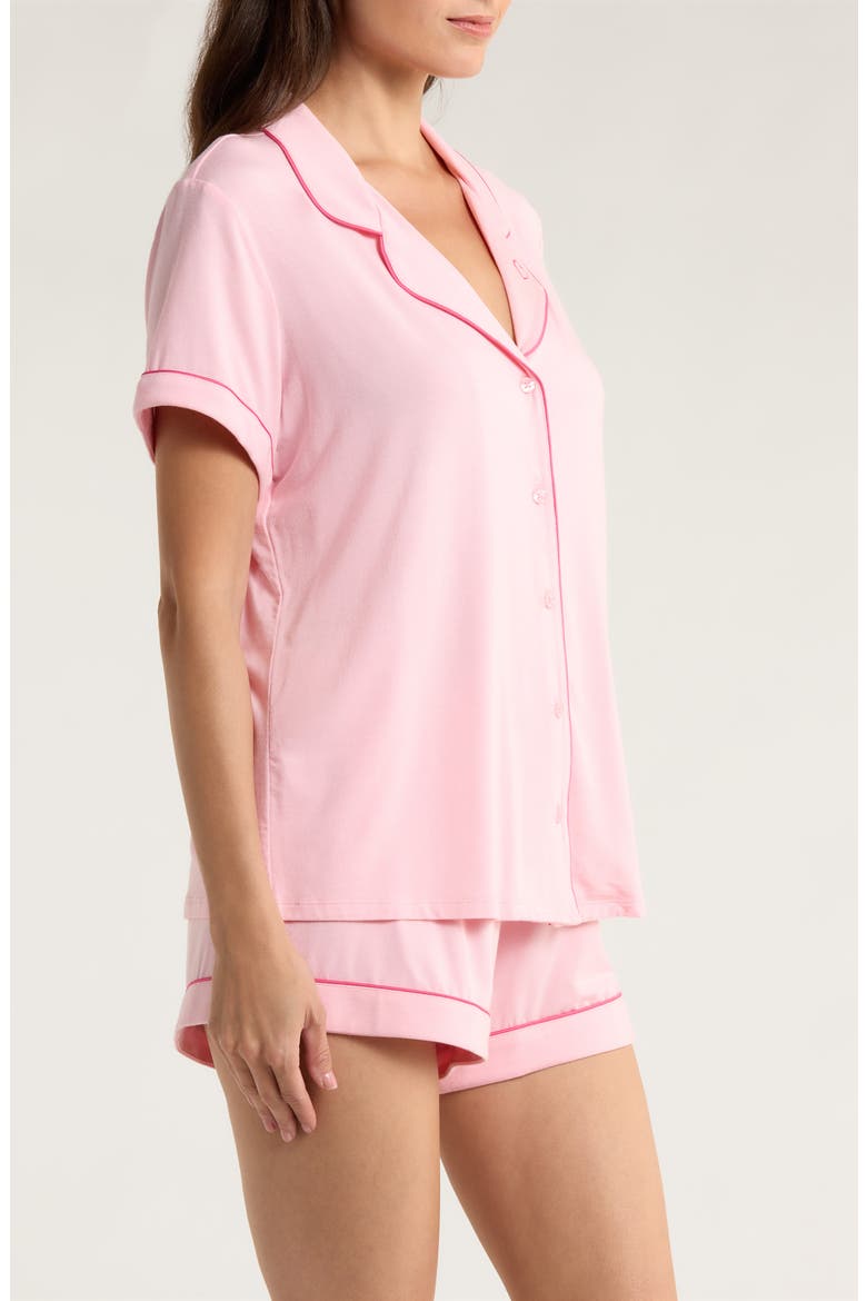 Moonlight Eco Short Pajamas, Alternate, color, PINK CANDY