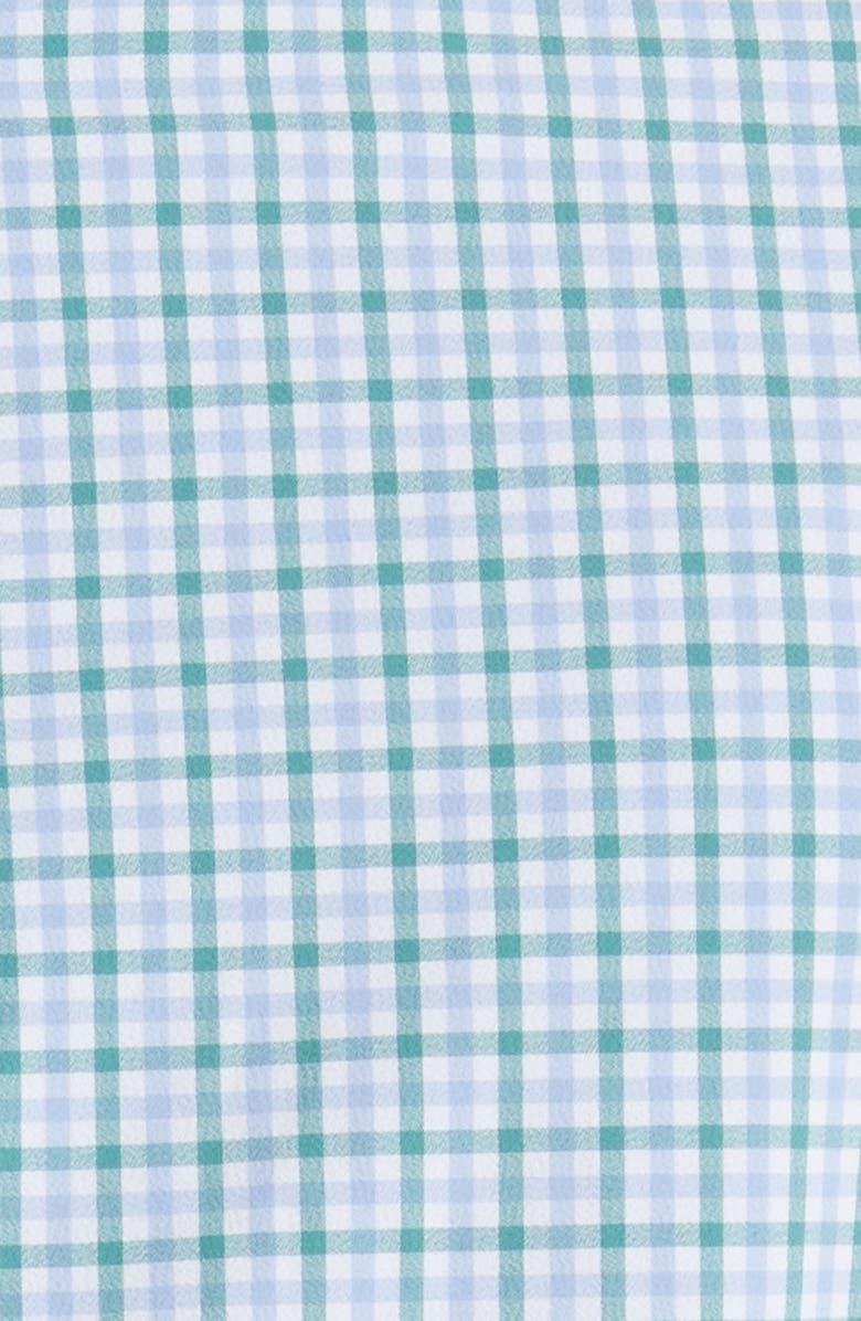 Mizzen+Main Leeward Trim Fit Deep Sea Oaklawn Check Performance Button-Up Shirt, Alternate, color,