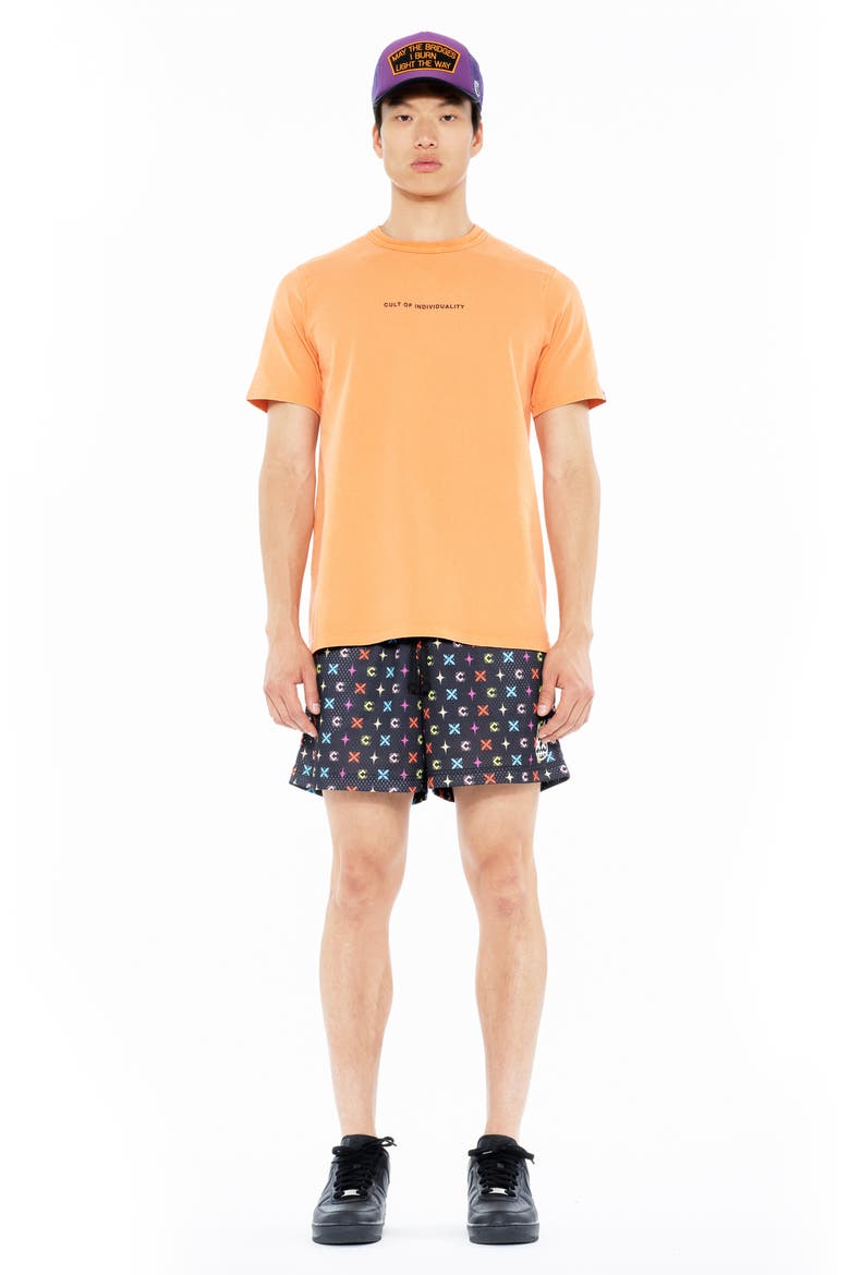 Logo Mesh Shorts, Alternate, color, REPEAT PATTERN BLACK