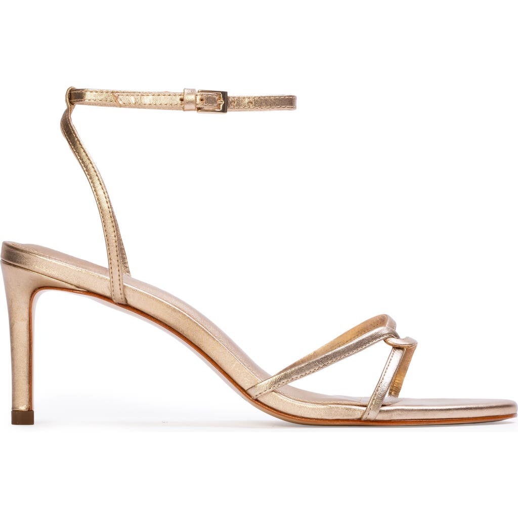 BLACK SUEDE STUDIO Miley 70 Sandal in Gold Metallic Leather at Nordstrom, Size 35