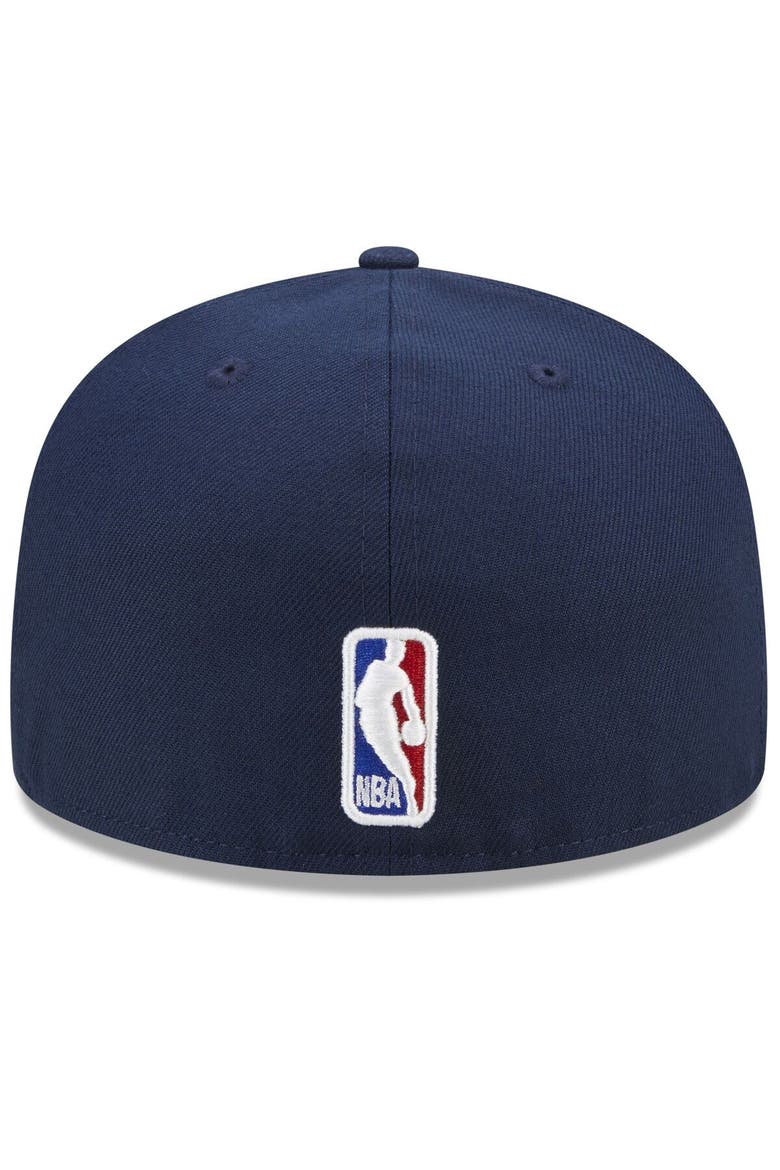 Men's New Era  Navy Indiana Pacers 2022/23 City Edition Official 59FIFTY Fitted Hat, Alternate, color, Navy