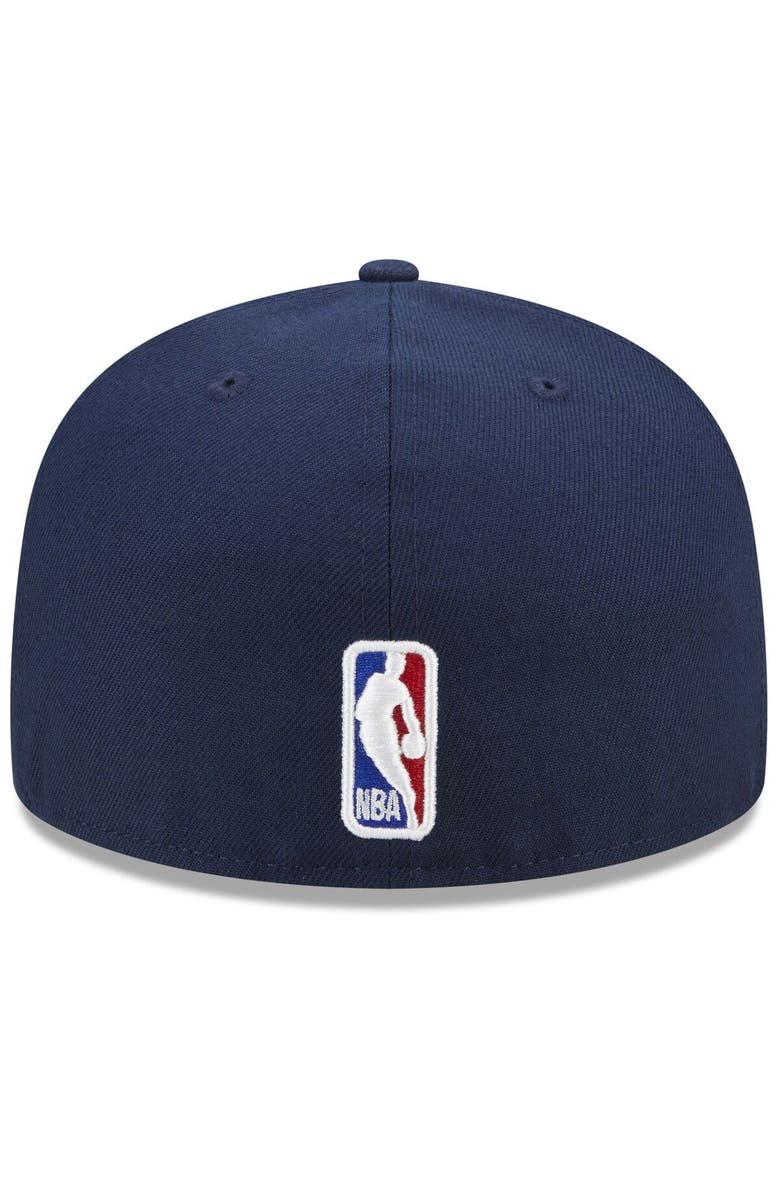 New Era Men's New Era  Navy Indiana Pacers 2022/23 City Edition Official 59FIFTY Fitted Hat, Alternate, color, 