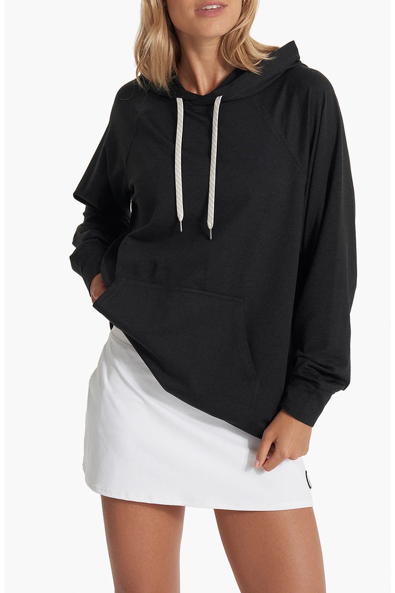 Halo Oversize Hoodie, Main, color, BLACK HEATHER