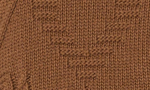 Weekend Max Mara Omens Hazelnut Brown Mastro Fringed Jumper In Brown