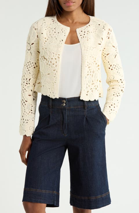 Crochet Cropped Cardigan