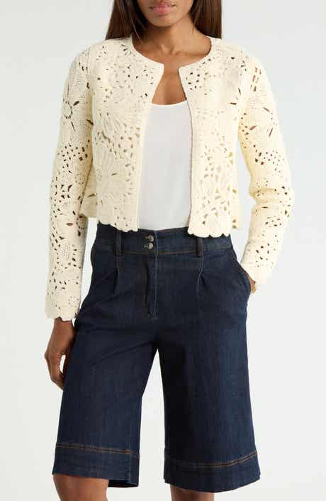 Crochet Cropped Cardigan