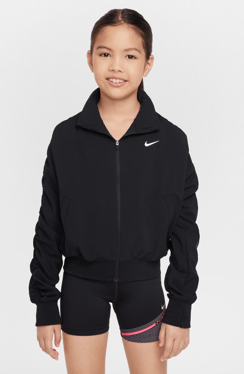 Nike Kids' Dri-FIT Jacket, Main, color, Black/ White