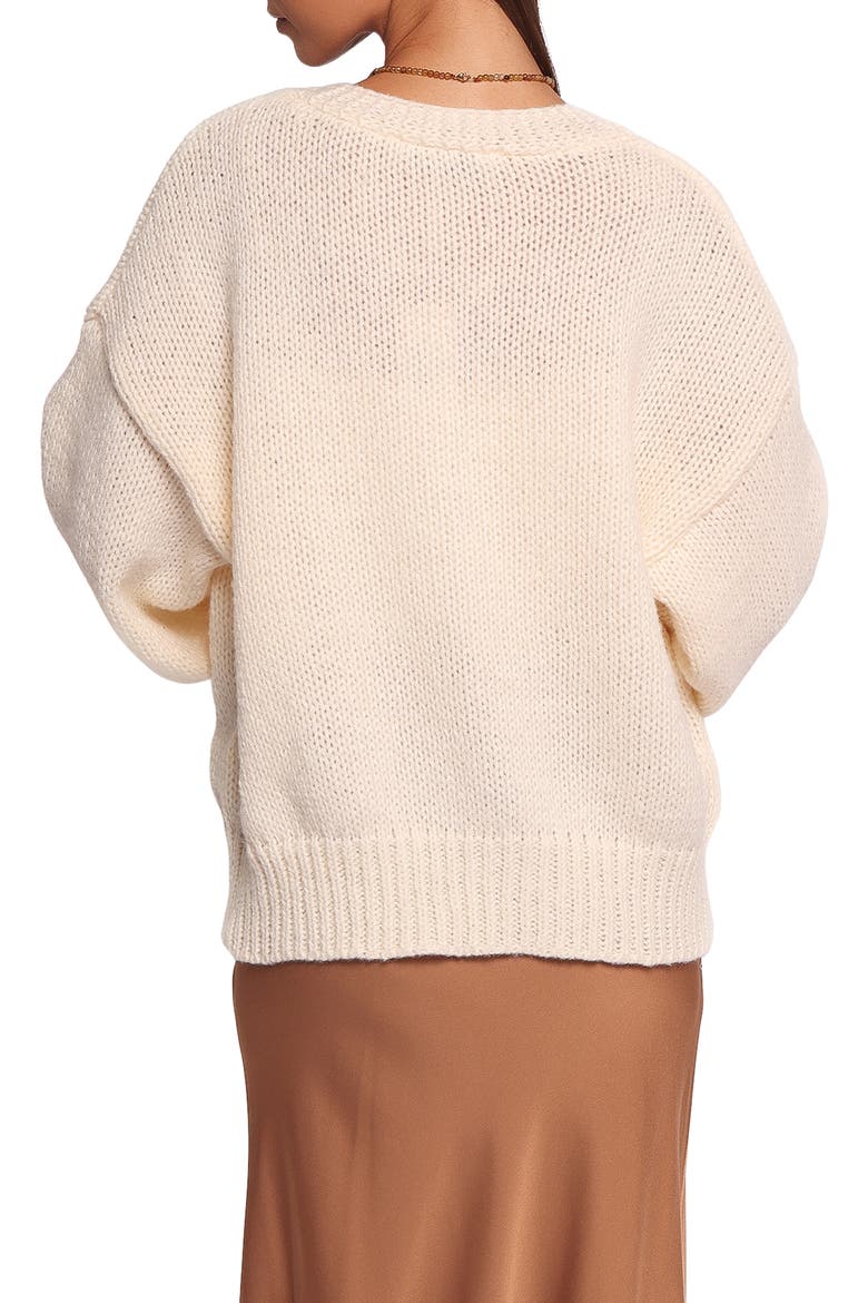Doralee Rose Cardigan, Alternate, color, CREAM