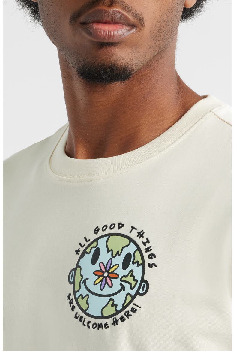 Love All Graphic T-Shirt, Alternate, color, CREAM