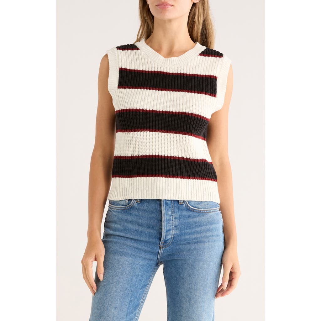 Vigoss Rugby Sweater Vest In Black