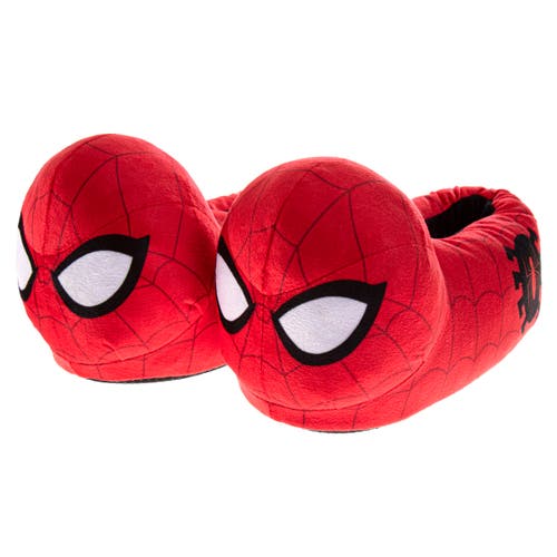 Spider-man Slippers Cozy, Plush, And Fun House Shoes In Red