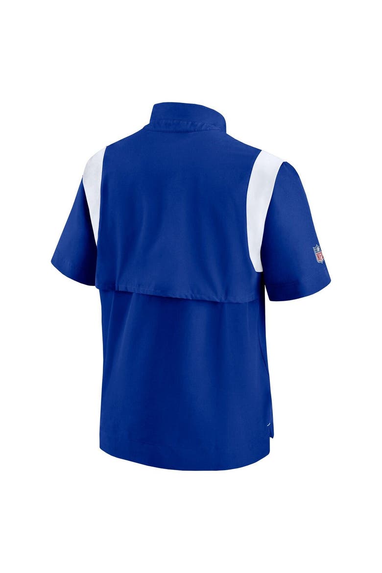 Men's Nike Royal Buffalo Bills Sideline Coaches Chevron Lockup Pullover Top, Alternate, color, Royal