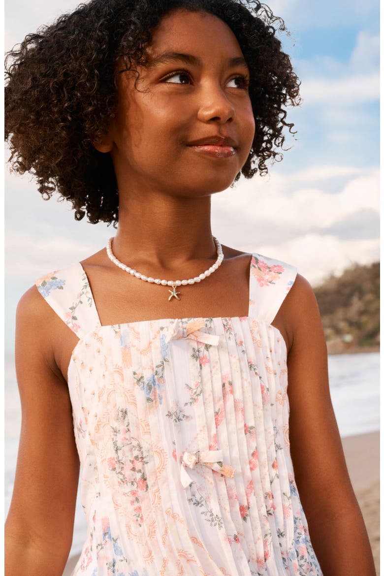 Kids' Pintuck Maxi Dress, Alternate, color, BRIGHT WHITE