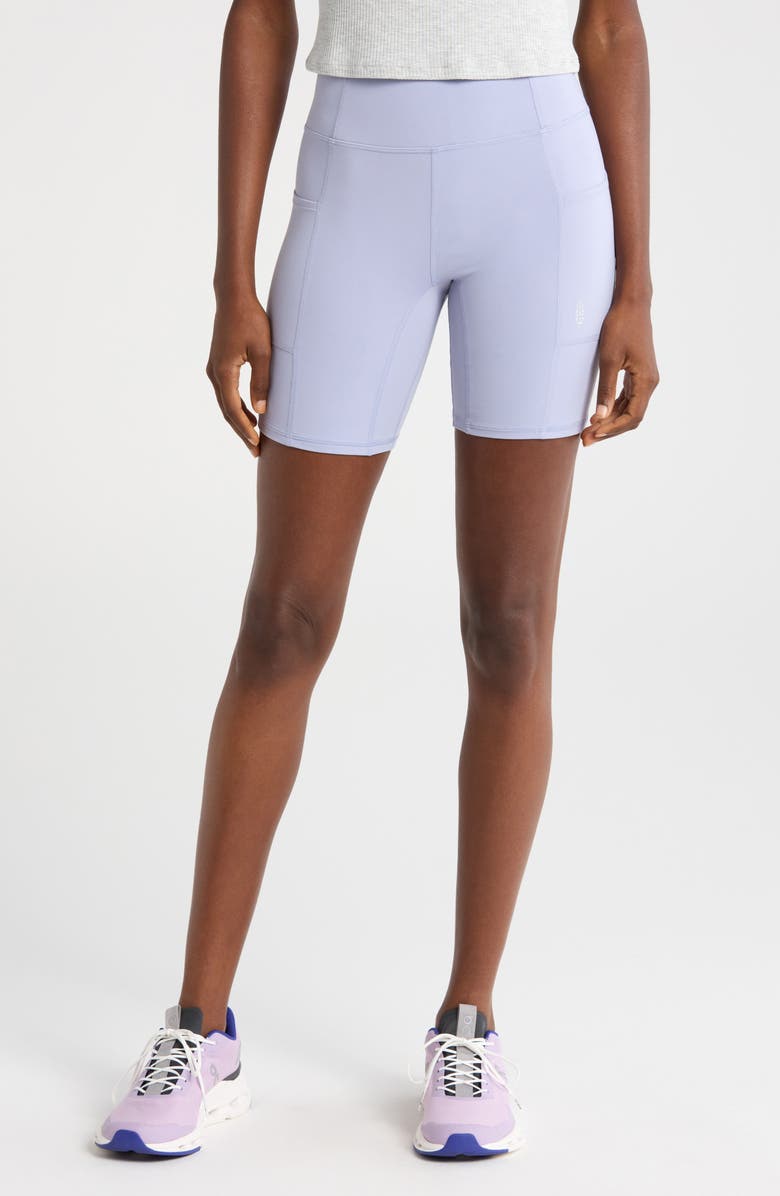 FP Movement by Free People FP Movement Never Better Pocket Bike Shorts, Main, color, Platinum