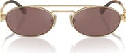 Miu Miu 53mm Oval Sunglasses