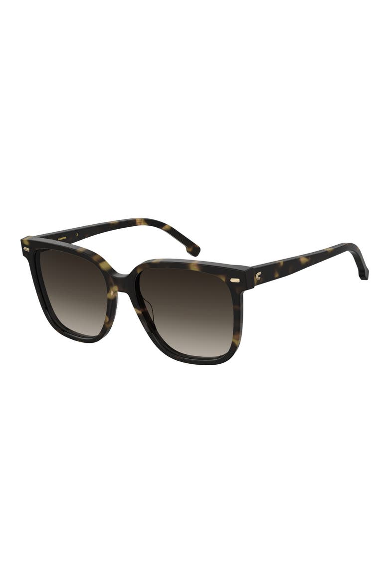 55mm Rectangular Sunglasses, Alternate, color, HAVANA/ BROWN GRADIENT