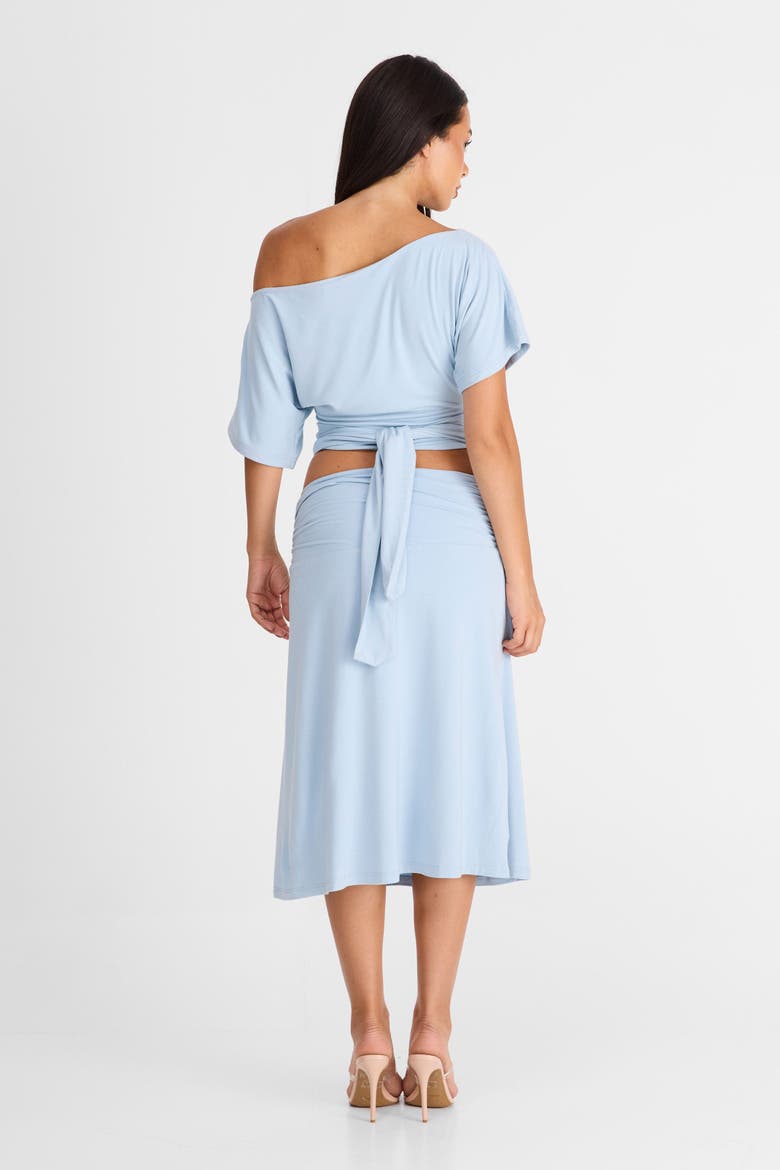 Lorelei Midi Skirt, Alternate, color, Blue