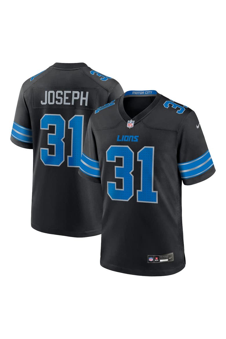Men's Nike Kerby Joseph Black Detroit Lions Alternate Game Jersey, Alternate, color, Black