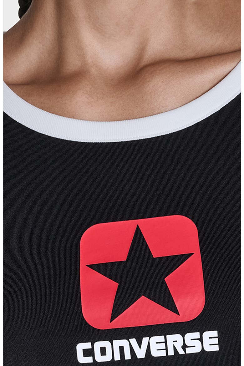 Retro Box Star T-Shirt, Alternate, color, CONVERSE BLACK