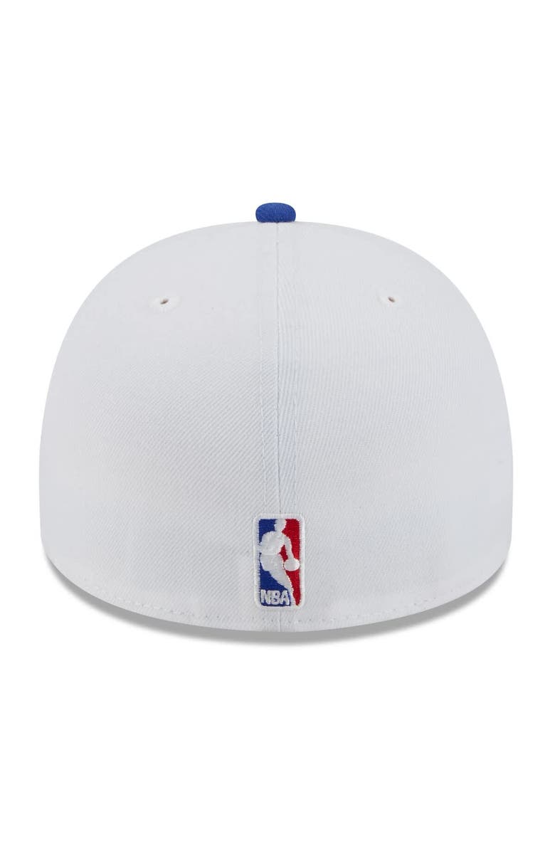 New Era Men's New Era White/Royal Philadelphia 76ers 2025 NBA Draft A-Frame 59FIFTY Fitted Hat, Alternate, color, White