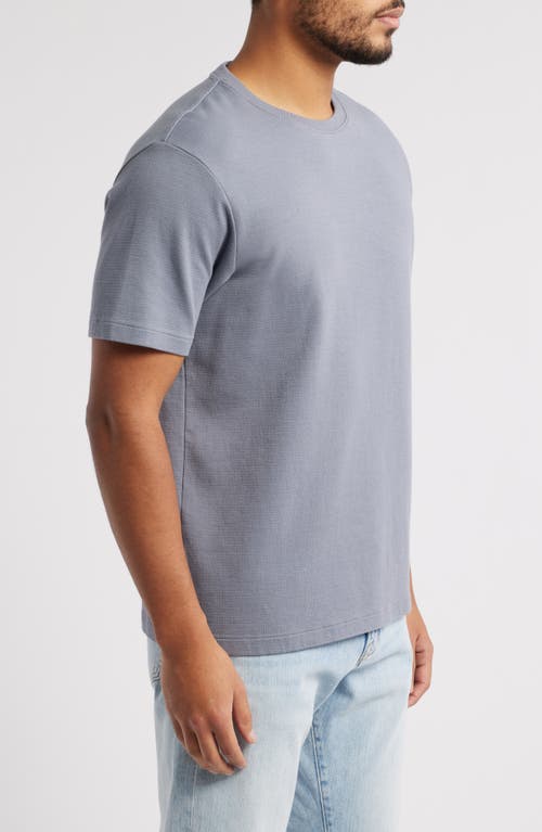 Frame Duo Fold Cotton T-shirt In Smoky Blue