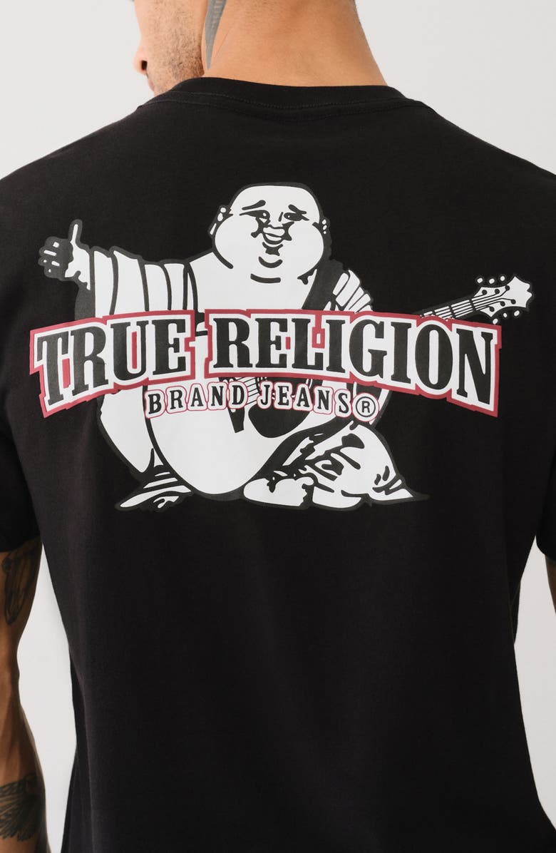 True Religion Tri Arch Logo Cotton Graphic T-Shirt, Alternate, color, 