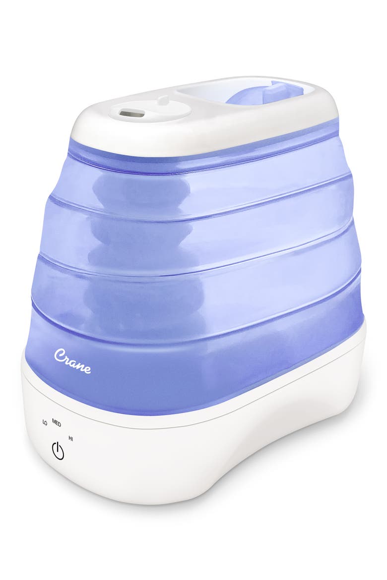 Collapsible Ultrasonic 1-Gallon Cool Mist Humidifier, Main, color, BLUE