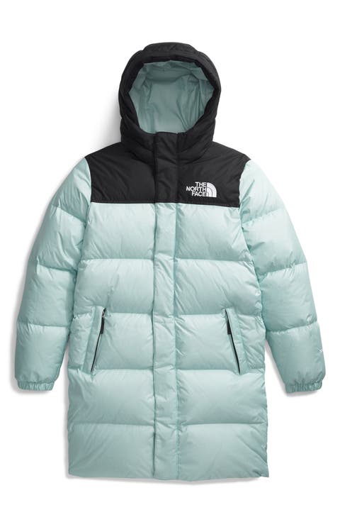 Kids' Retro 1996 Nuptse 700 Fill Power Down Packable Hooded Long Parka (Big Kid)
