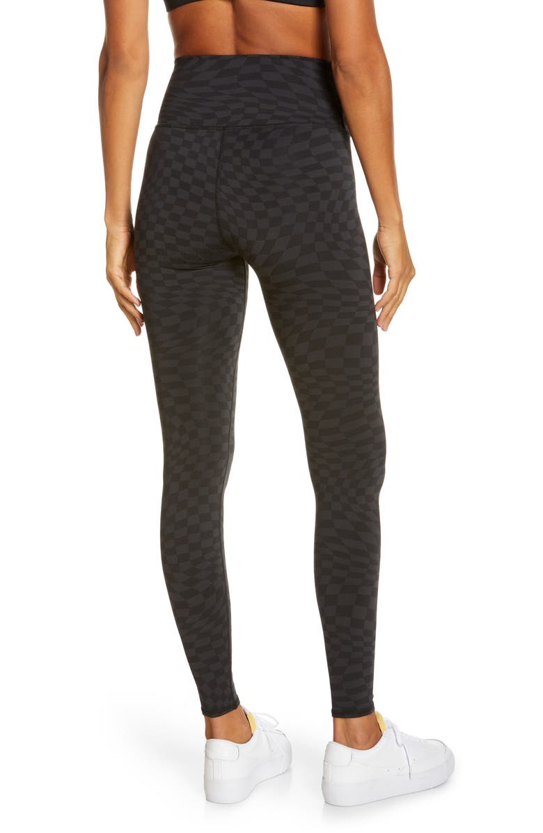 Alo Jacquard Check High Waist Leggings, Alternate, color, 