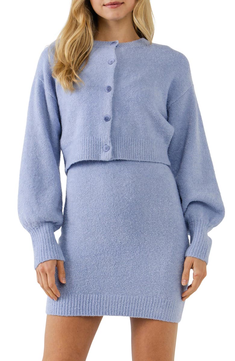 Endless Rose Puff Sleeve Cardigan, Alternate, color,