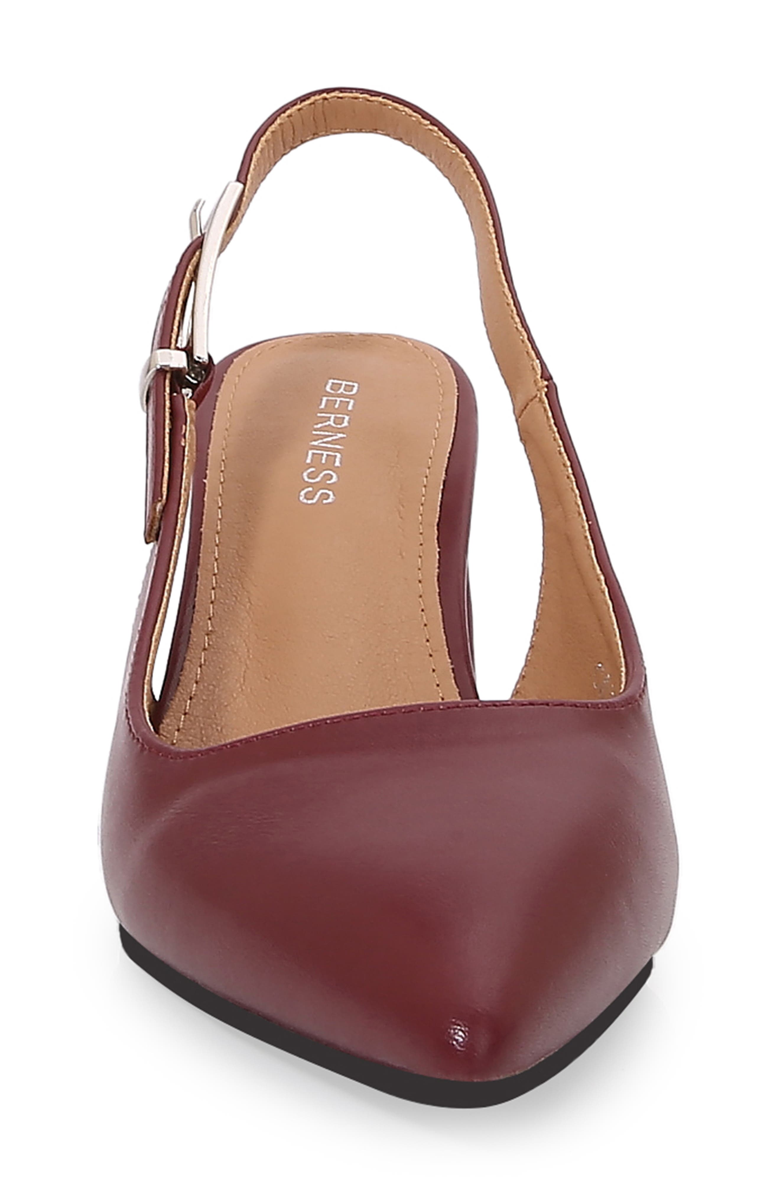 Pointed Toe Slingback Pump, Alternate, color, WINE
